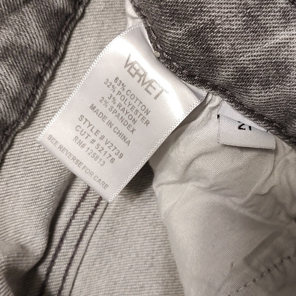 ❤️EUC Vervet Brand Too Good to Me High Rise Cropped Skinny Jeggings, Grey Wash - Picture 8 of 14